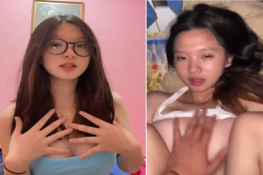 Bắt bạn gái banh háng miệng ngậm quần lót