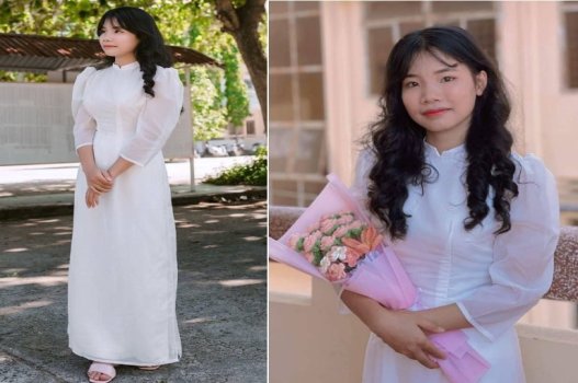 Chịch em gái xinh trong bộ áo dài gợi tình nhất