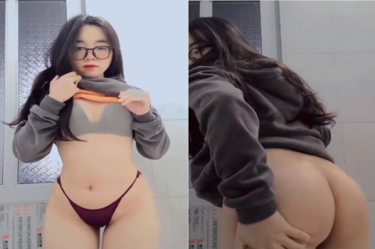 Cô gái kính cận quyến rũ với vòng 3 khủng khơi gợi cảm xúc
