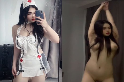 Nữ y tá chăm sóc cho bệnh nhân có cặp ngực khủng