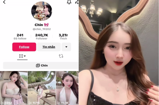 Tiktoker Chin bị chịch mồm ngậm cu